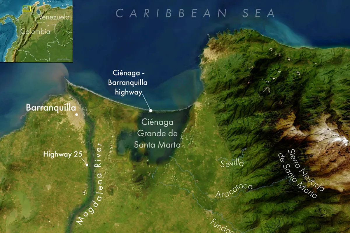 localizacion de cienaga magdalena